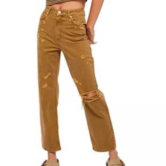 Free People Denim - Free People Dakota straight leg jeans